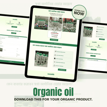 Organic Product Landing Page Template