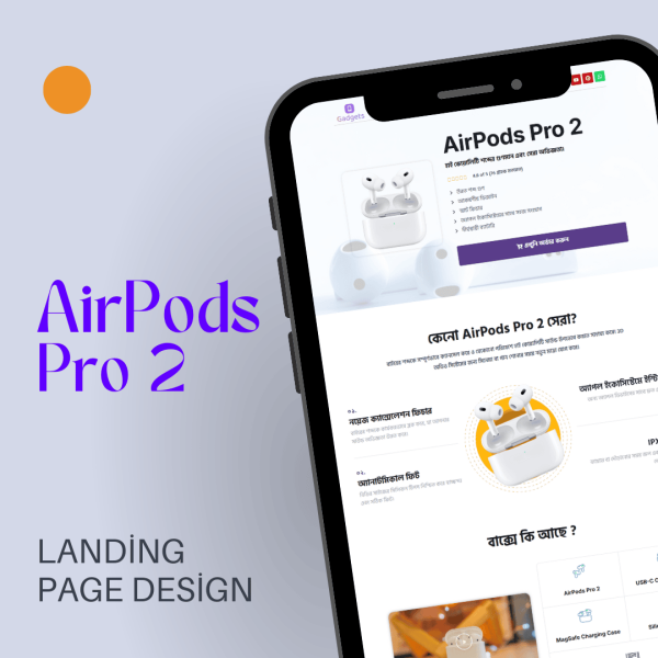 airpods pro 2 landing page templete